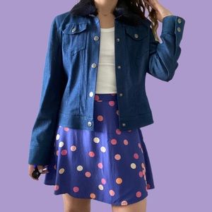 [XOXO] VINTAGE Y2K POLKA DOT MINI SKIRT